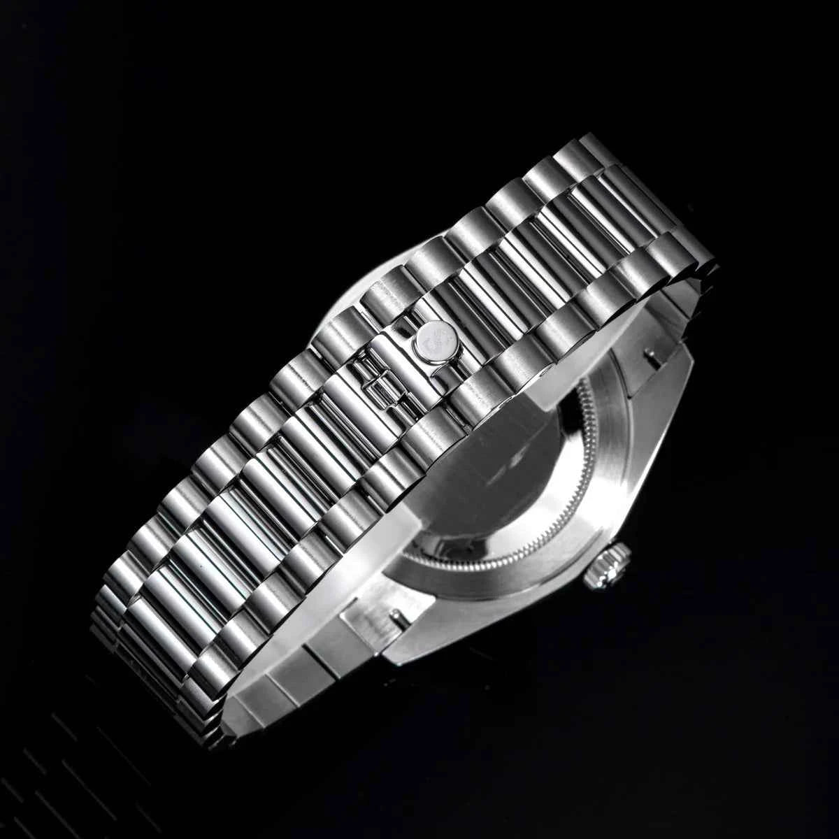 Sugess 40mm Men's Watches Automatic Date Mechanical Day Wristwatch Peacock SL3034 Movement Sapphire Waterproof Luxury Retro New