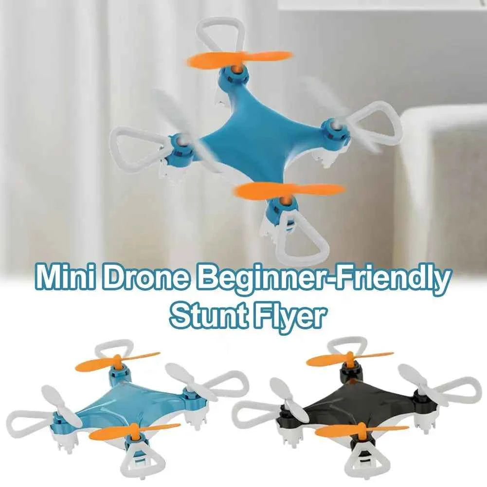 Mini Drone Easy Stunt Flights 360° Tricks Friendly Flyer, Mini Drone for Kids with LED Altitude Hold Propeller Protection Indoor