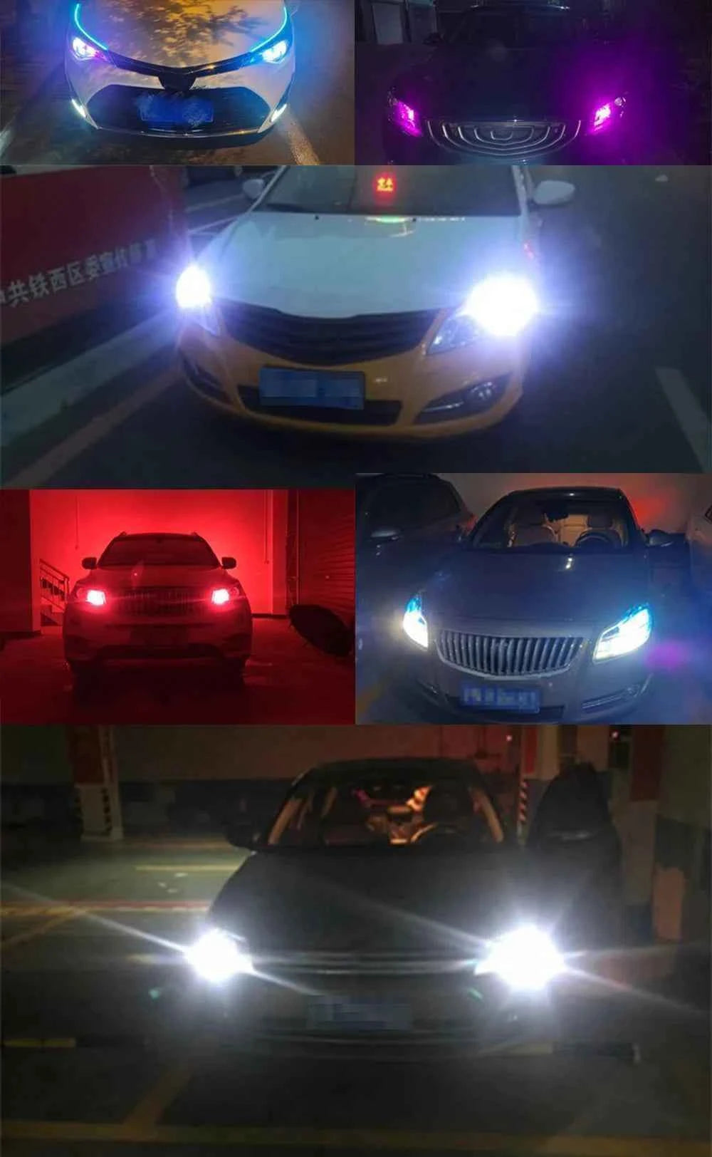 Clearance_10PCS W5W Led T10 WY5W LED Bulbs Car Light COB Car Wedge Parking Lights Auto License Plate Lamps Dome Read Lights_Cont