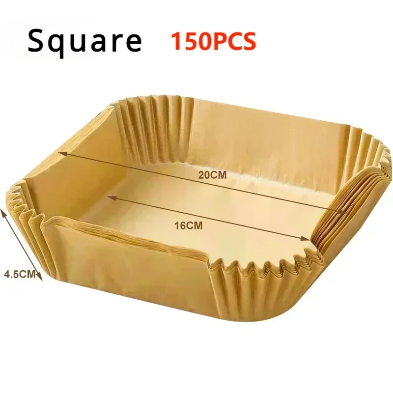 Air Fryer Disposable Paper Parchment Wood Pulp Steamer Cheesecake Air Fryer Accessories Baking Paper for Air Fryer