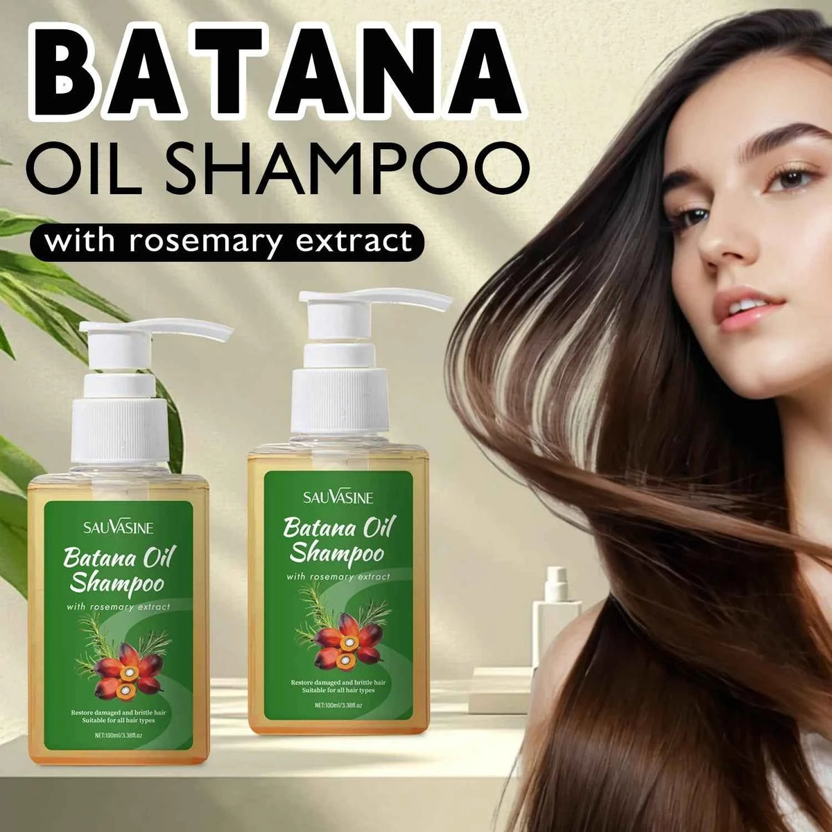 Batana Oil Shampoo With Rosemary For Scalp Care 100 ml