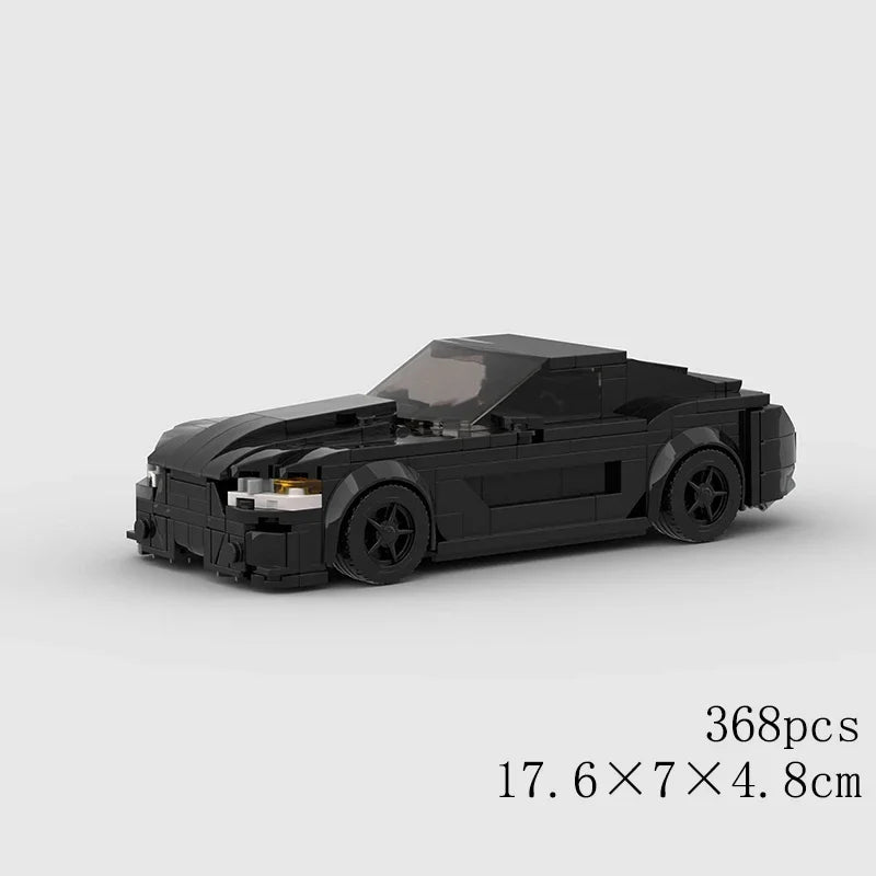 MOC Car Speed RX7 AE86 Chiron R8 Creative Racing Vehicle Model Building Block Super Race brick City Rally Sport Toy Technical