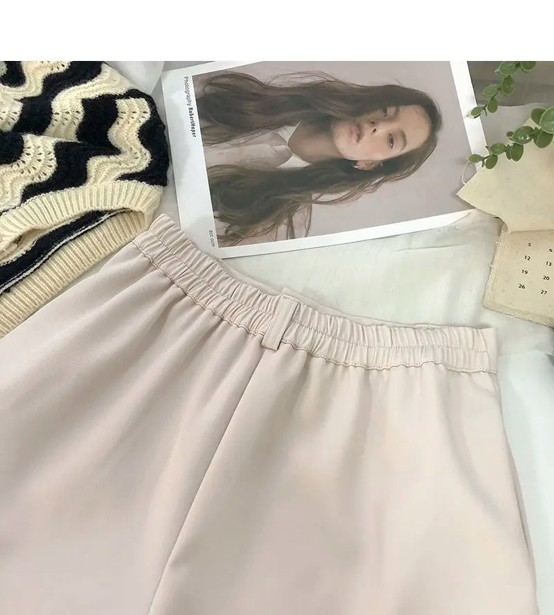 Women Shorts All-match Fashion New Arrival Solid Summer Casual Slim High Waist Korean Style Young Comfortable Daily Shopper Fit