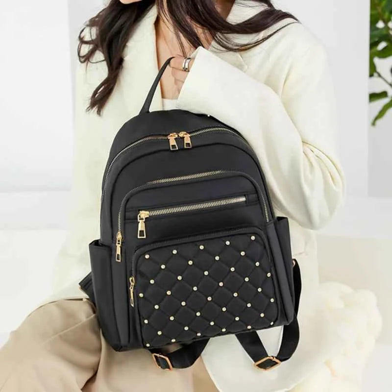 Fashion Bagpack Women High Quality Nylon Backpacks Female Big Travel Back Pack Large School Bags for Teenage Girls Shoulder Bag