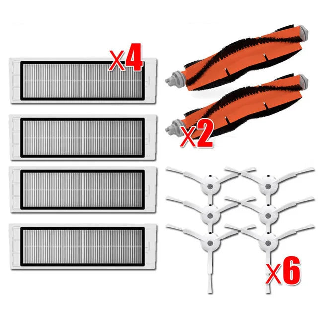 Compatible For ( Roborock S5, S5 Max, S6 MaxV, S6 Pure, E4, E5, S51, S52, S55 ) Roller  Brush 1S, SDJQR01RR SDJQR02RR SDJQR03RR