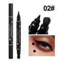 2 IN 1 Butterfly Seal Eyeliner Pen Star Moon Stamp Long-Lasting Waterproof Black Liquid Eye Liner Pencil Eyes Makeup Cosmetic
