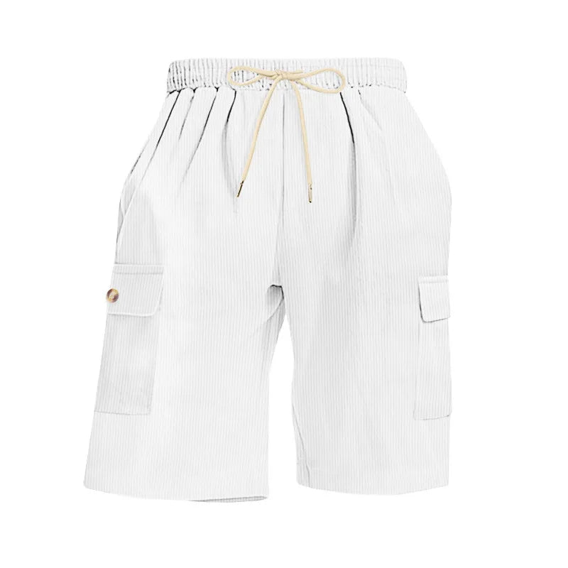 American Men's Heavy Loose Four Seasons Hip Hop Casual Sports Running Corduroy Tooling Shorts