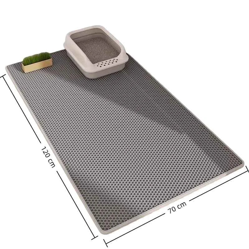 Cat Litter Mat Double Layer Pet Non Slip Big Pet Litter Box Filter MatWear Resistant Waterproof Anti-slip Cat Litter Mat