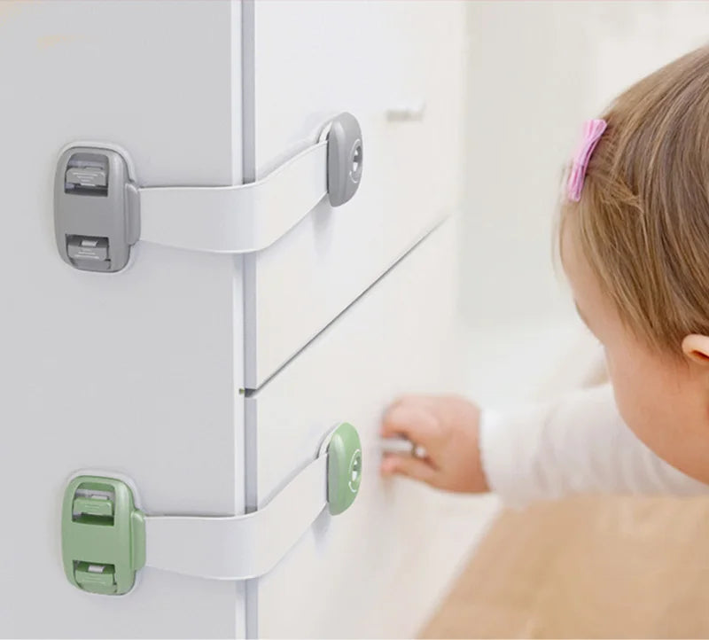 Child Safety Cabinet Lock Rotate 360 degrees Baby Security Protection Drawer Door Cabinet Lock Kids Safety Door Safety Lock