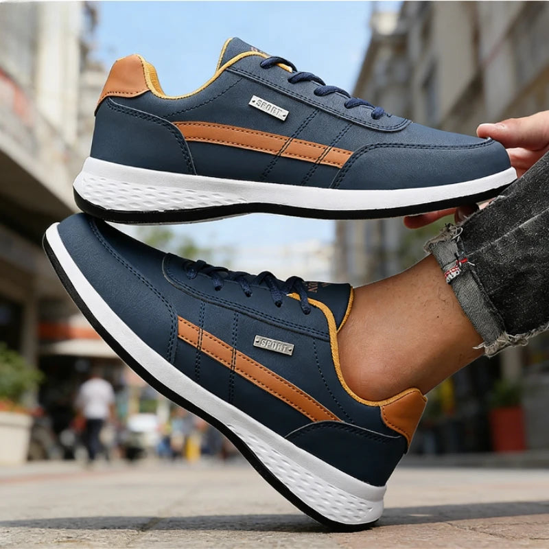 Shoes for Lace Up Footwear Vulcanized Men Casual Sneaker Fashionable Lightweight Anti Slip Comfortable Man Shoe Tennis Masculino
