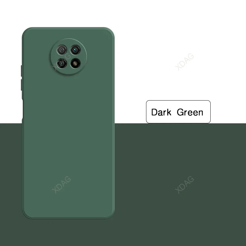 Original Basic Phone Case Cover for Xiaomi Redmi Note9 Note 9T 9 Pro 9Pro Max 9S 5G Square Silicone Soft Back Fundas Accessories