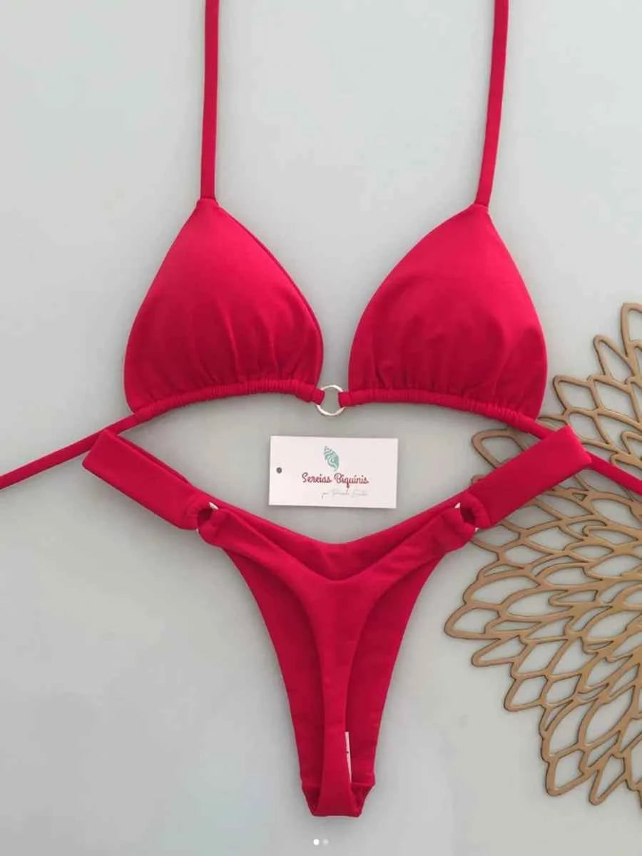 Sexy Bandeau Bikini 2026 Sexy Women Swimsuit Female Swimwear Micro Bikini Set  Swimming Suit Beachwear Thong Brazilian Biquini