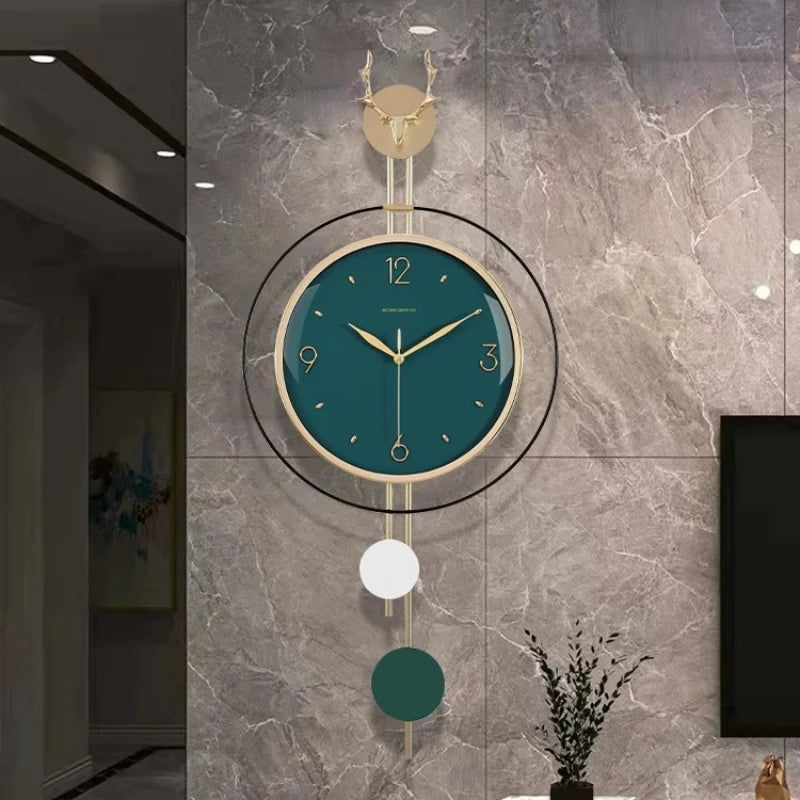 Corner Modern Wall Clocks Aesthetic Bedroom Luxury Kitchen Wall Clocks Nautical Nordic Horloges Murales Home Decor Items