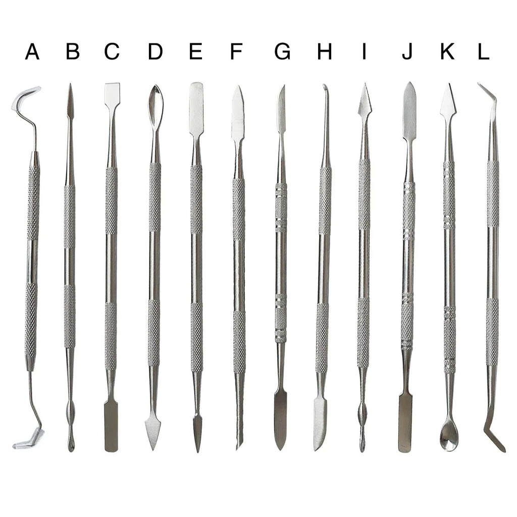 12 Pieces/Set of Wax Carving Tools Jewelry Making Tools Wax Carving Knife Dental Tools