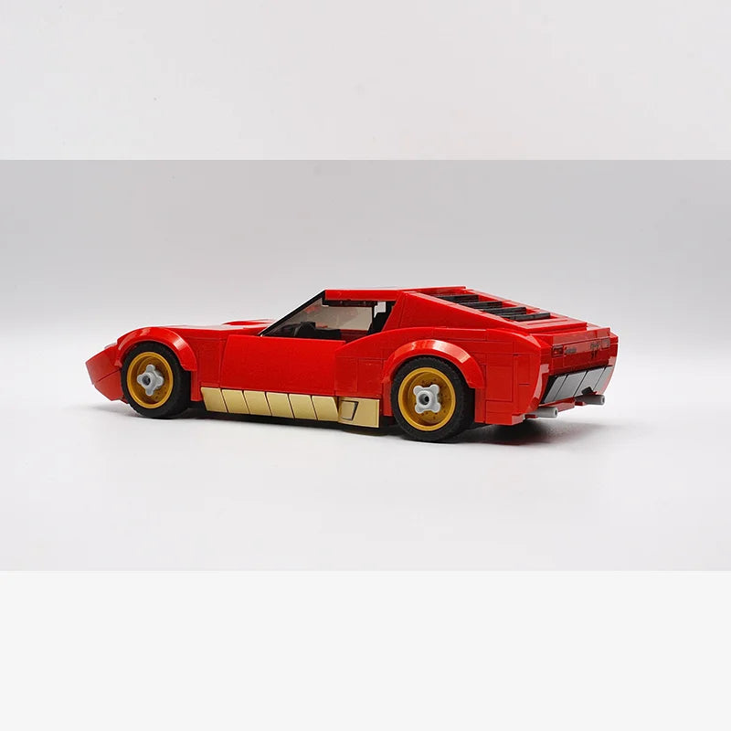 331 Parts City Speed MOC Building Block Model V12 Red Supercar Toy For Boys Adults Children Christmas Holiday Gift