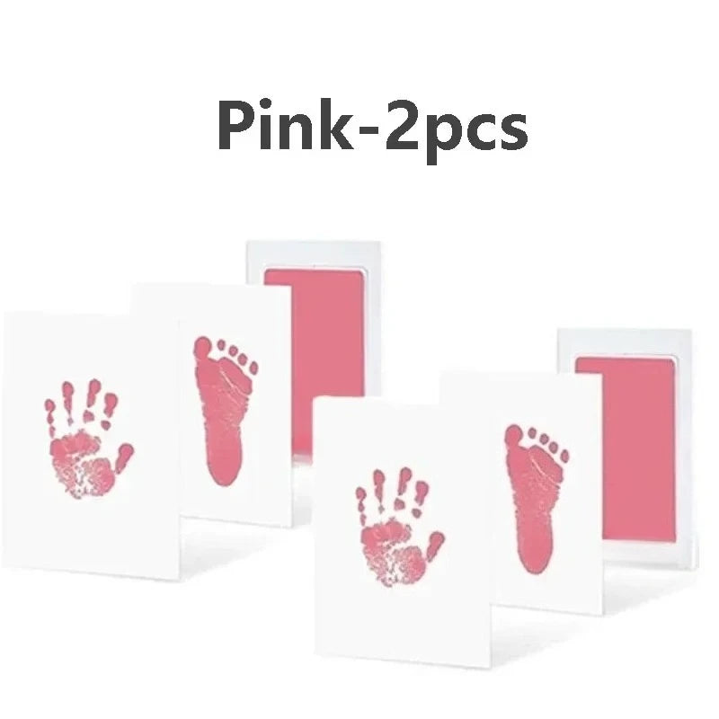 2pc Newborn Baby Handprint Footprint Markers Ink Pads Safe Non-toxic No-Touch Skin Inkless Inkpad Kits Pet Paw Prints Souvenirs