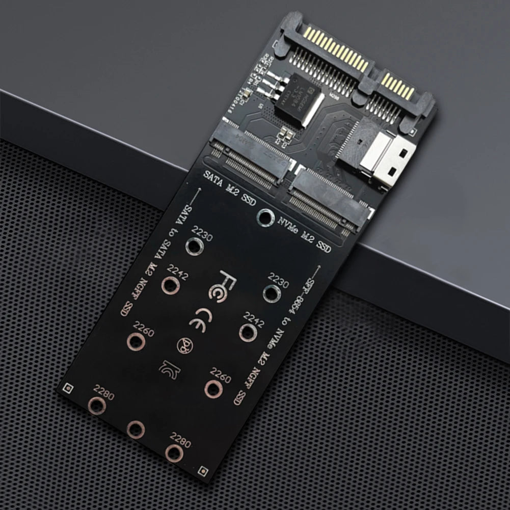 M.2 To SATA Adapter SFF-8654 To M2 NVME SSD 22Pin SATA To M2 Expansion Card Converter Riser Board Fit for Mainboard