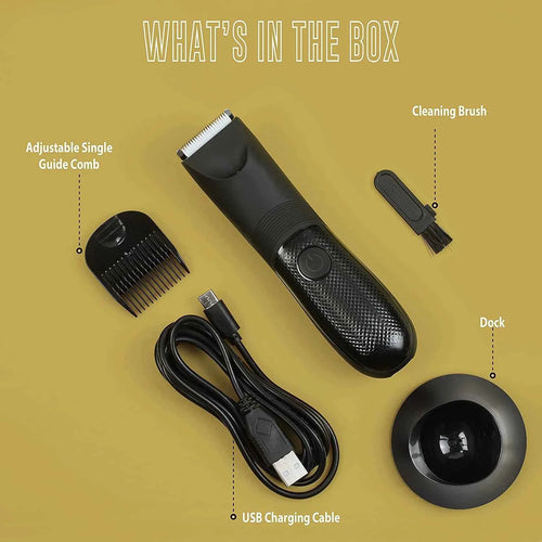 Beard trimmers Body Hair Trimmer USB Rechargeable Safe Waterproof Ceramic Blade Head Clipper with Light Arm Waist Electric Groin