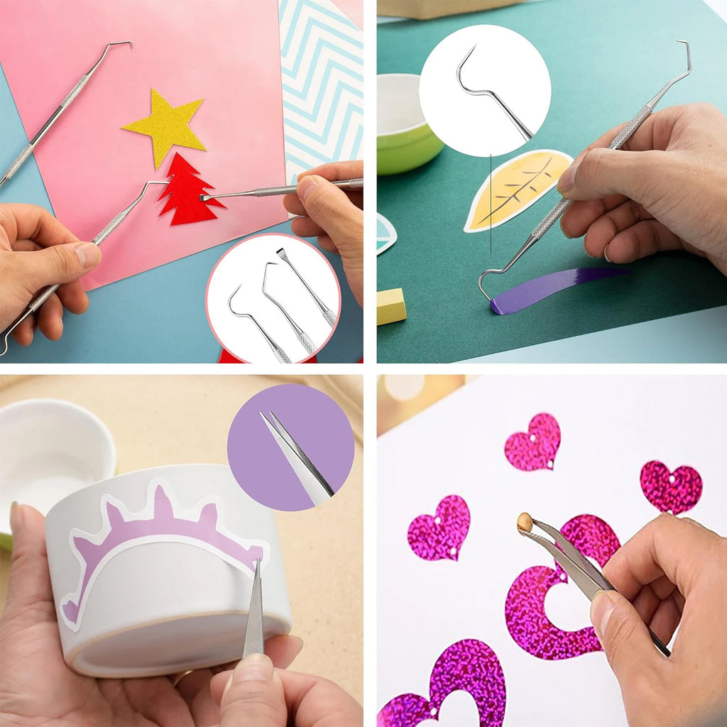 15pcs Weeding Tools Set  For Vinyl Craft Weeding Tools Kits For Cricut Scrapbooking Tools DIY Art Tools Precise Vinyl