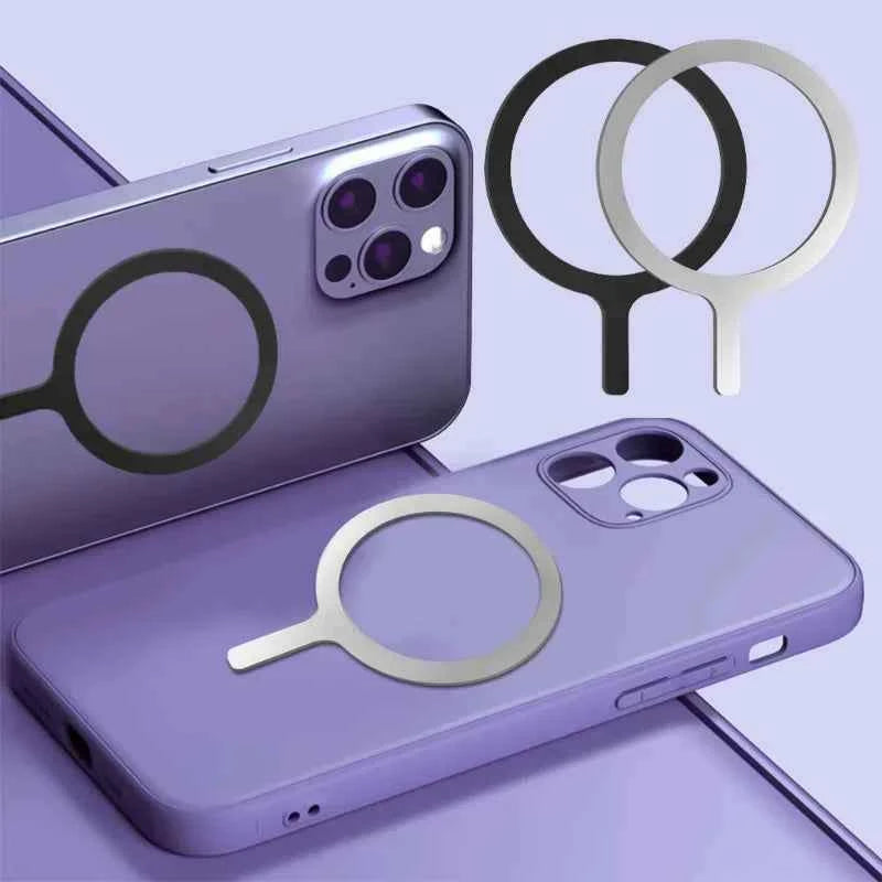 Self Adhesive Metal Ring Iron Sheet Sticker for Phone Case Magsafe Magnetic Wireless Charging Ring for Phone 15
