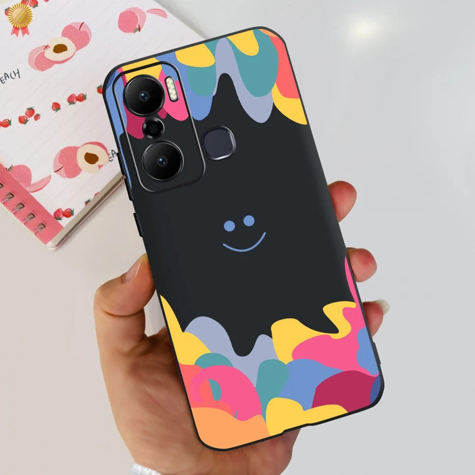 For Infinix Hot 20 Play 20i 4G Case Cute Astronaut Clear TPU Silicone Bumper Cover For Infinix Hot 20 Play 20i Phone Case Funda