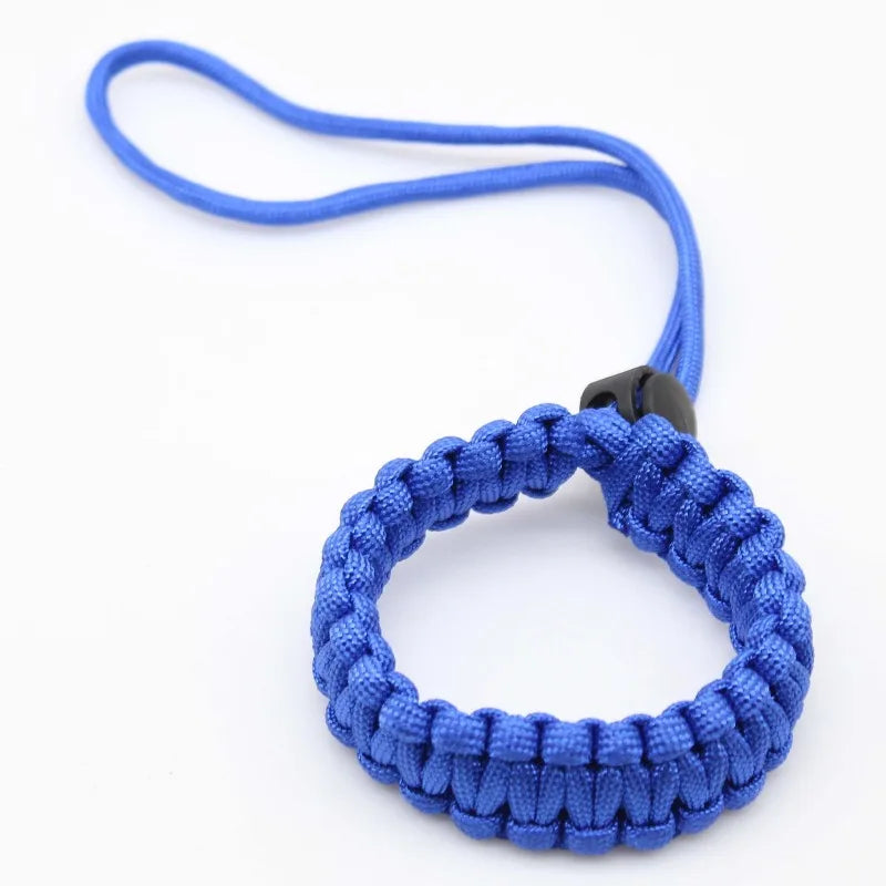 Outdoor Survival Bracelet & Camera Wrist Strap - Paracord Braided Cord Pendant, Universal Wrist-Mounted Braided Paracord