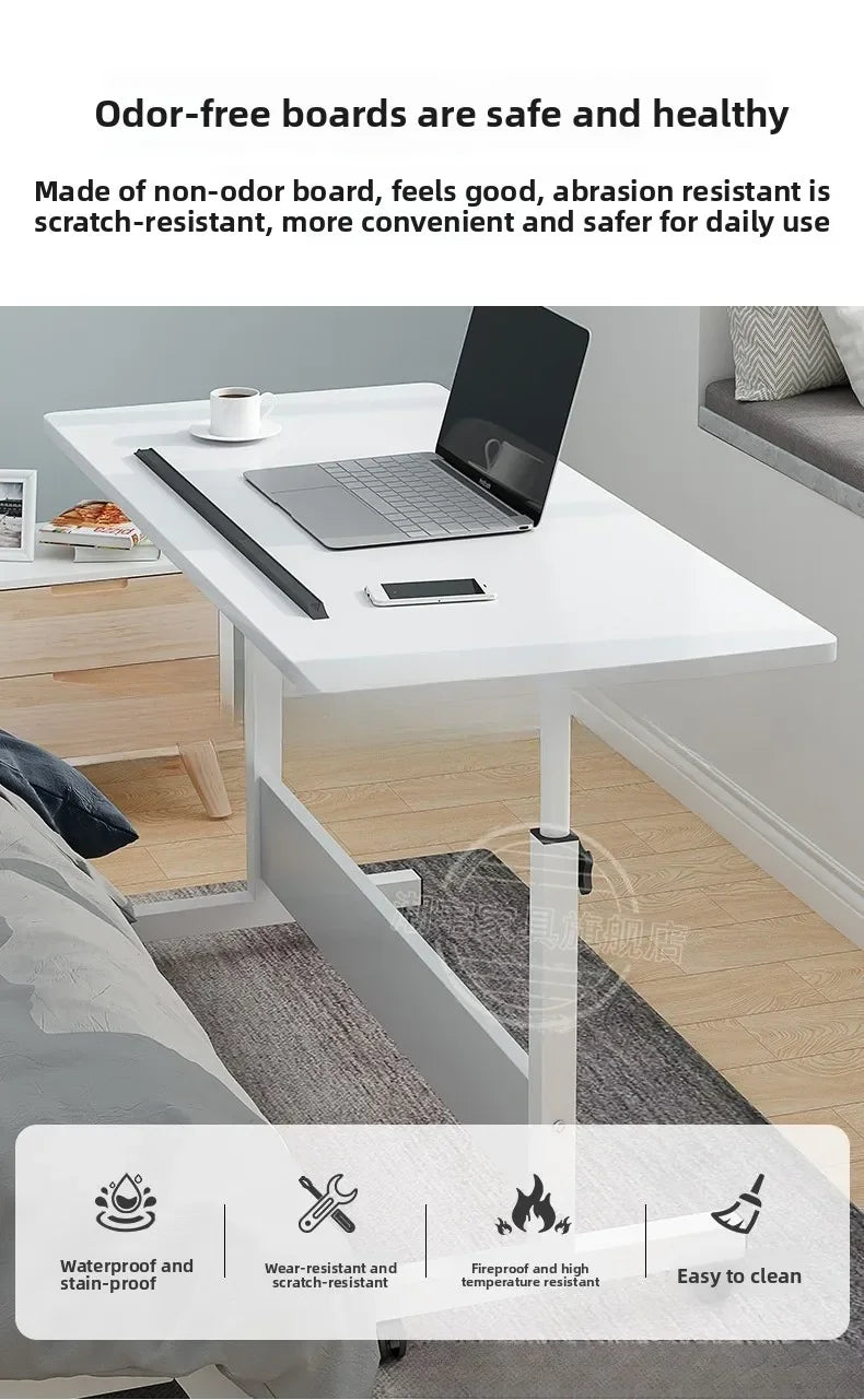 Computer desk Bedside table Mobile lifting small table Household small laptop holder with wheels