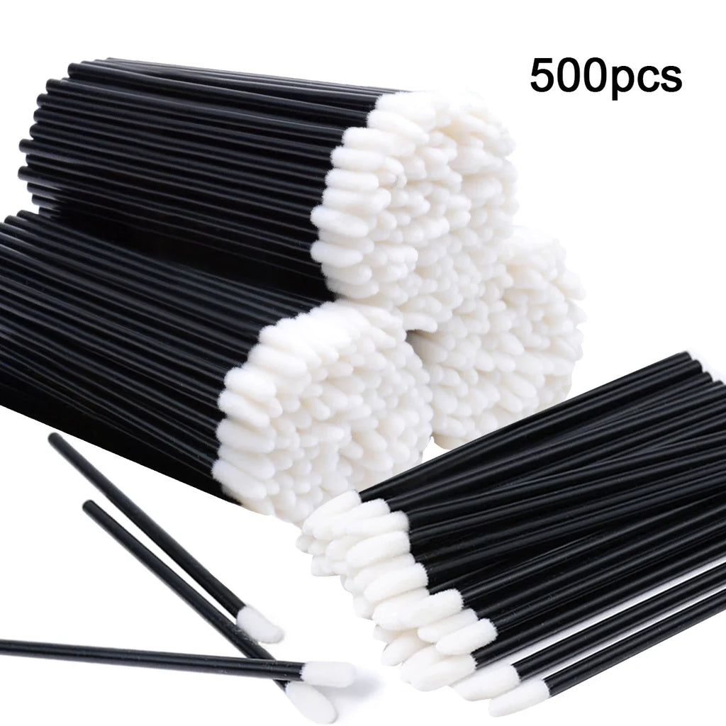 500/1000PCS Lip Wands Applicators Disposable Lip Brush Lipstick Brush Lip Gloss Applicator Wands Makeup Applicator Beauty Tool