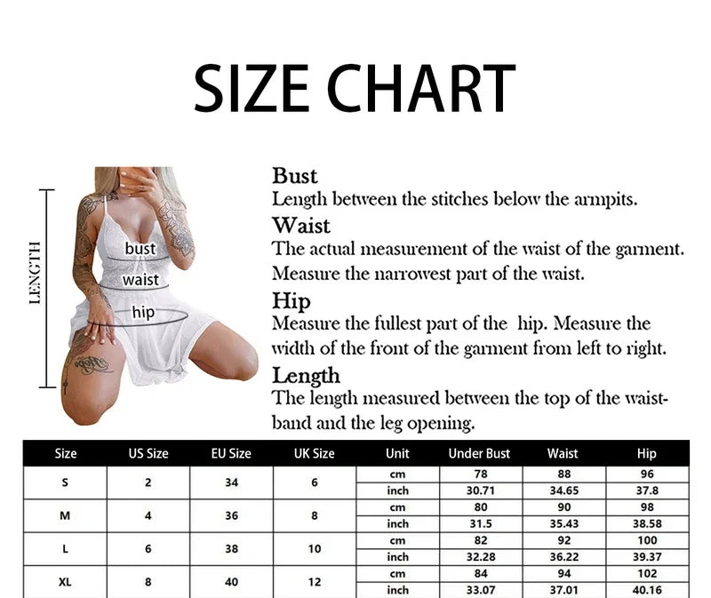 Sexy Sleepwear Women's Nightgowns Dress Through Lace Sexy Lingerie Night Dress Women Underwear Party Nightie New