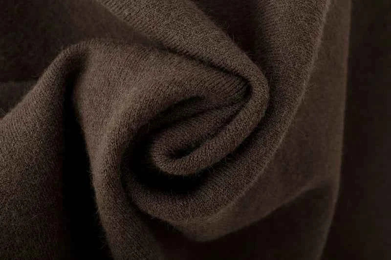 ETJ 2025 women's new fashion oversized loose version of the round neck cape sweater solid color bat sleeve sweater