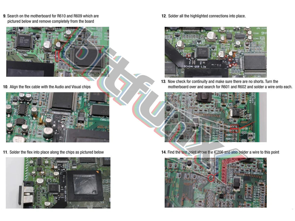 BitFunx DC HDMI™ Kit For SEGA Dreamcast Game Console High Definition 1080P DC Chip For Dreamcast PCB Board