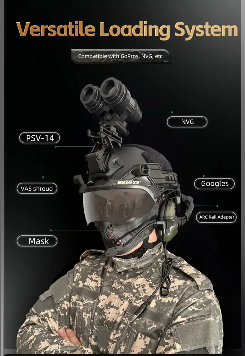 FAST Airsoft Paintball Fast MH Type Tactical Helmet Outdoor CS Protective Equipment With Replacement Foam Padding
