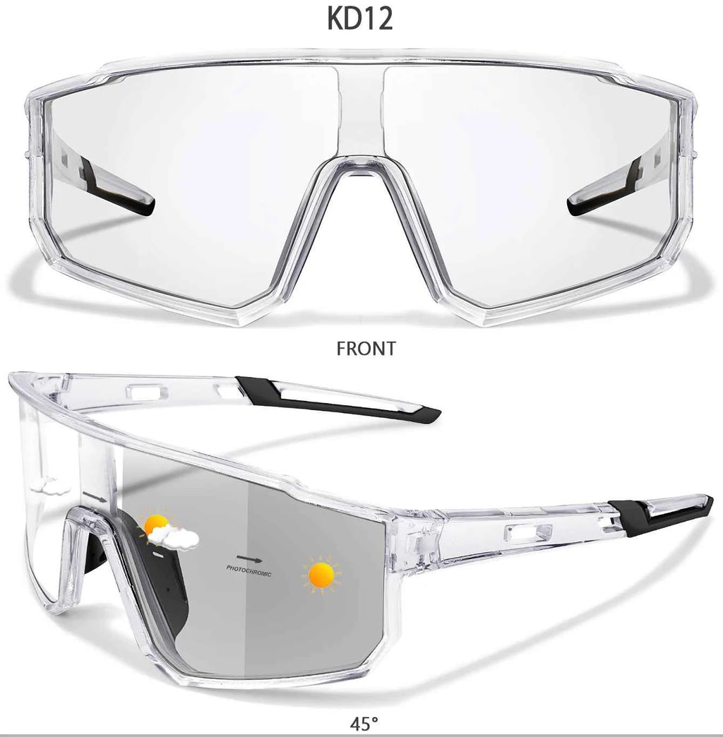 Fashion Brand Men Women Bicycle Photochromic Eyewear MTB Bike Fishing Running Cycling Sports Sunlasses Comfortable Goggles