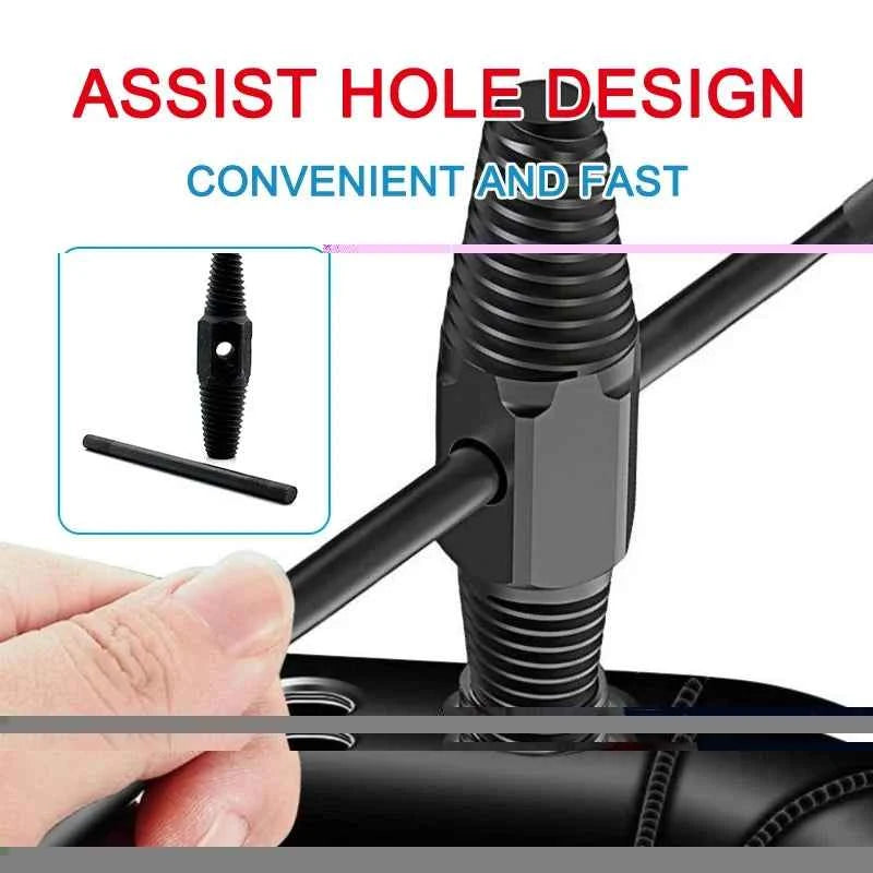 4/6 Split Dual Head Dual-purpose Faucet Extractor with Triangular Valve Broken Thread Sliding Teeth and Broken Head Extractor
