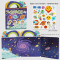 Kids' DIY Creative Jelly Sticker Book Reusable Portable Quiet Busy Paste Sticker Toy for Children