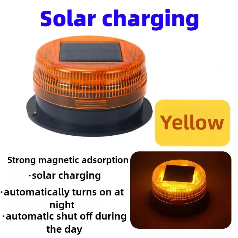 Led Car Emergency Light Flashing Light Magnetic Induction Road Accident Light Portable Strobe Warning Light
