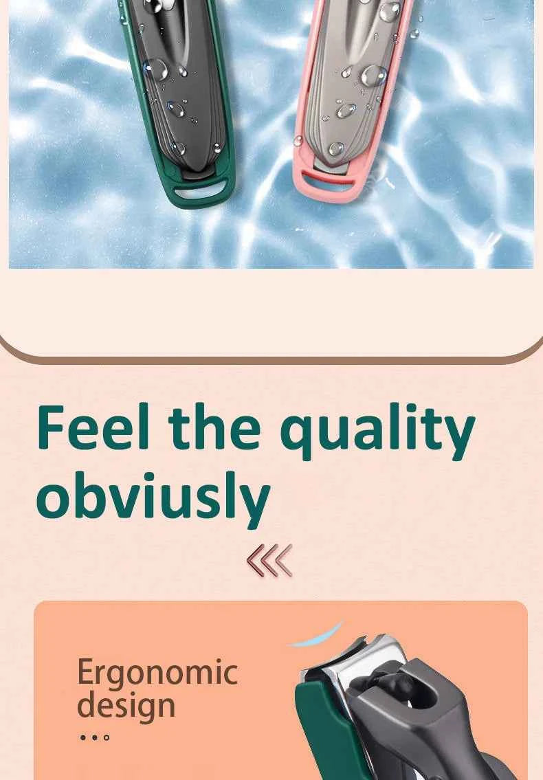 Colorful Nail Clippers Anti-Splash Nail Cutter Detachable Design Fingernail Clippers Stainless Steel Manicure Nail Tool