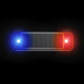 Mini lampe solaire d'avertissement LED pour voiture, lampe clignotante antivol sans fil, lampe de sécurité d'alarme factice simulée