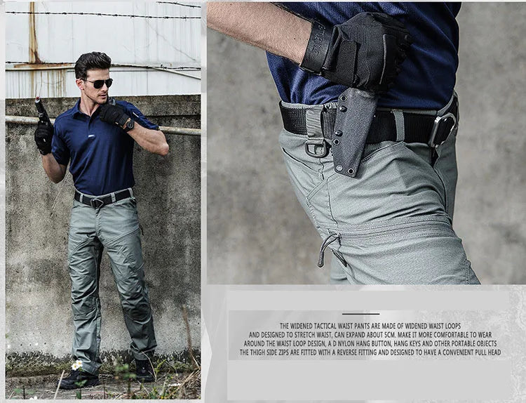 High Quality Men's Tactical Pants Arisoft Waterproof Multiple Pockets Cargo Pant Men Clothing Tooling Trousers A2F311