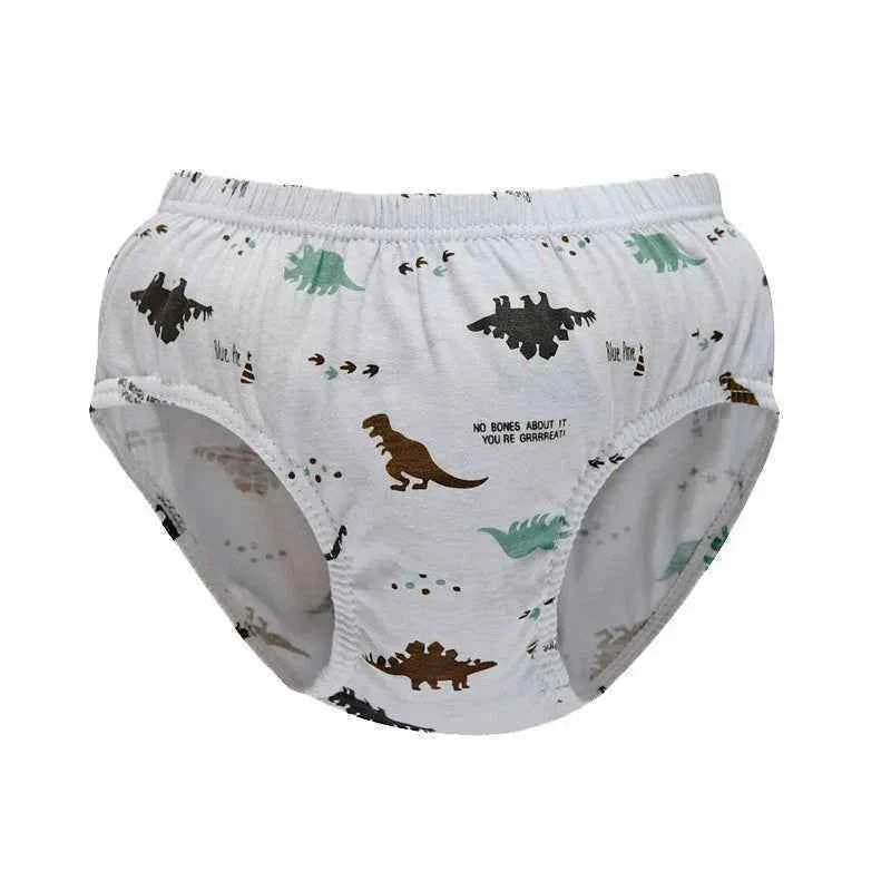 Exquisite Box Package Boys Underwear Soft Breathable Cotton Briefs For Boys Cartoon Dinosaur Kids Panties Knickers Multipack