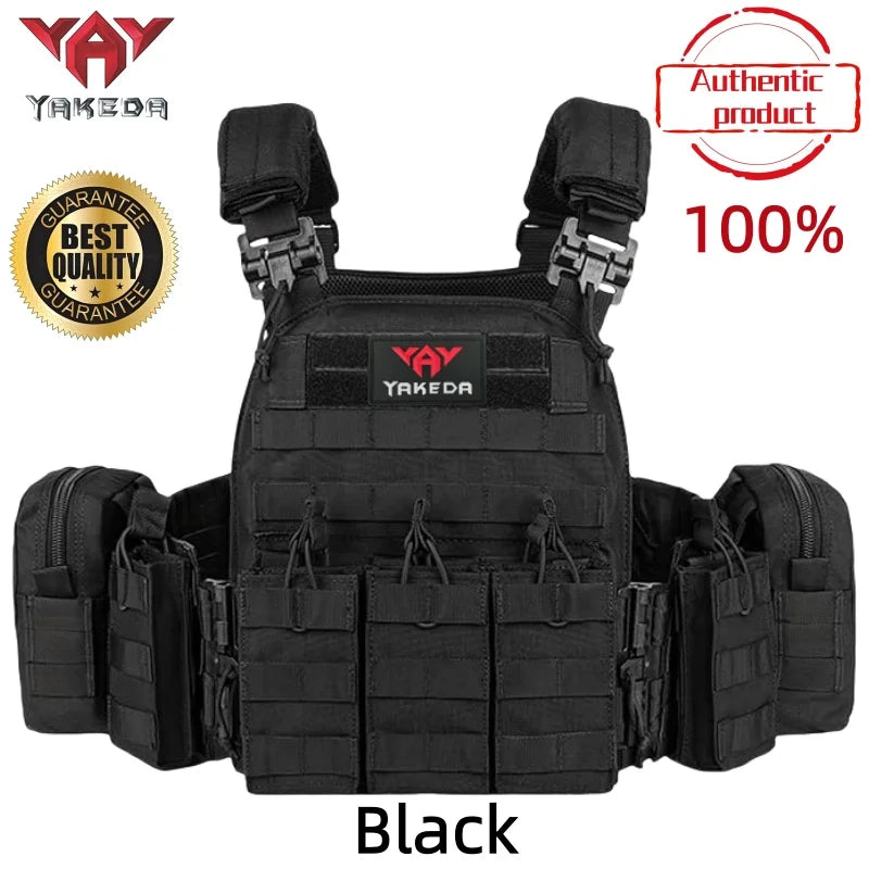 YAKEDA Quick disassembly training vest, detachable and expandable, comfortable, breathable, wear-resistant and tear resistant