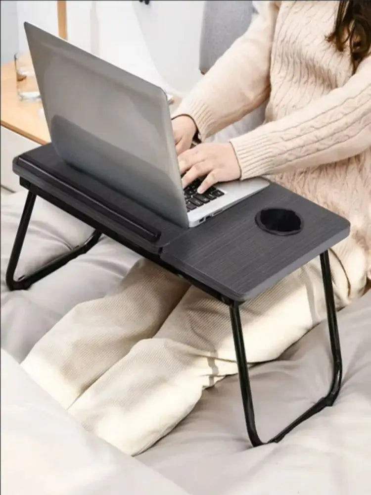 Adjustable Tilting Laptop Desk Sofa Bed Writing Notebook Computer Desk Breakfast Tray Folding Portable Table