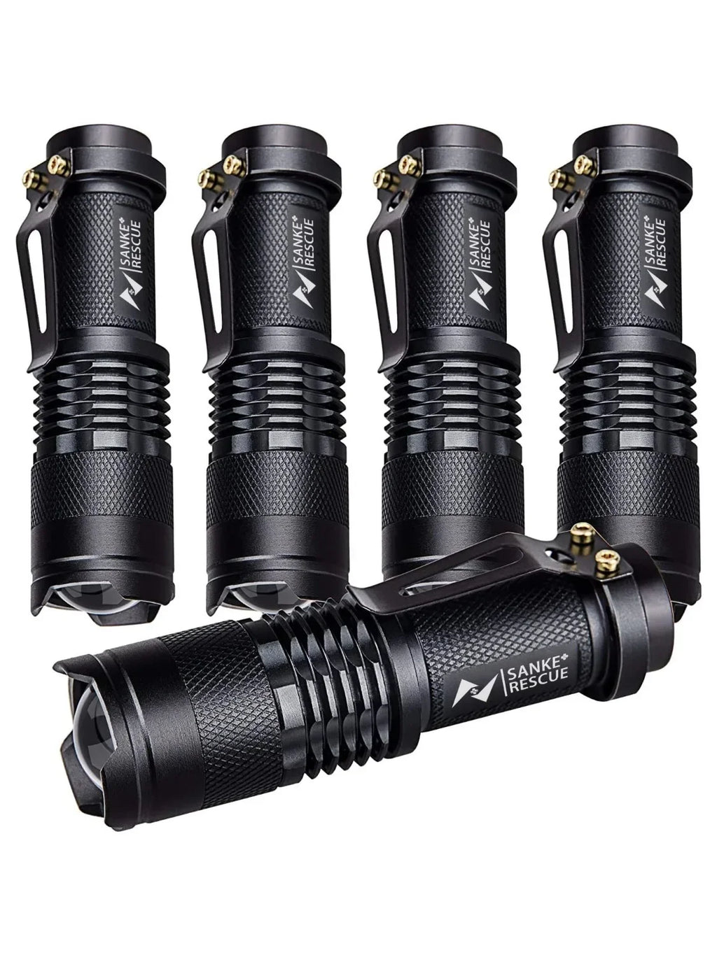 Waterproof Tactical Flashlights Portable LED Camping Lamps Handheld Powerful LED Torch Light Lanterns Self Defense