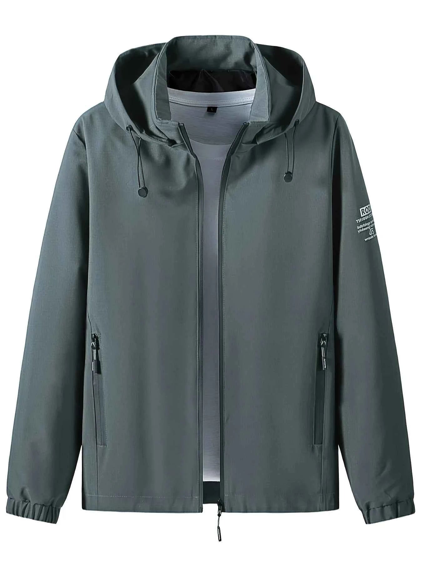 Windproof detachable hooded jacket Korean style trendy loose fashion casual men's jacket