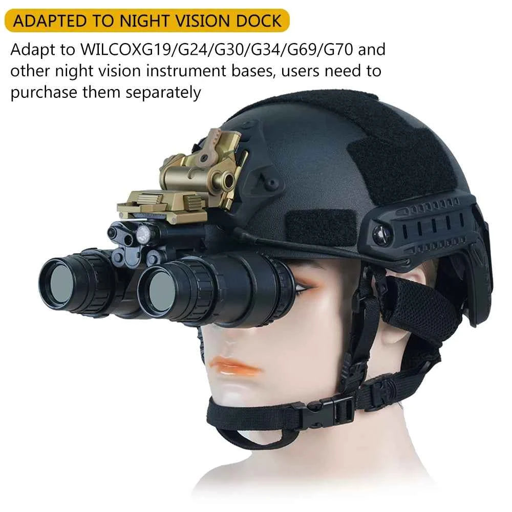 BOOIU Helmet Night Vision Two-Tube Night Vision Device PVS15 Model With Battery Case Sports Helmet Accessory No Function Model