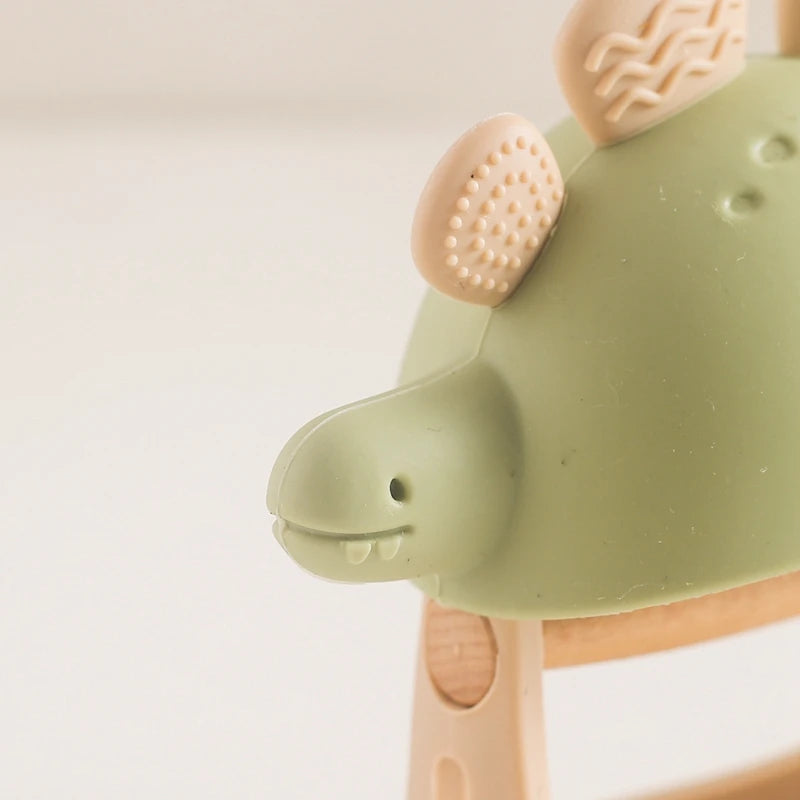 Baby Silicone Teether Dinosaur Silicone Gloves Baby Care Utensils 0 12 Months Dental Care Silicone Rattle Toys Chewing Gum Baby