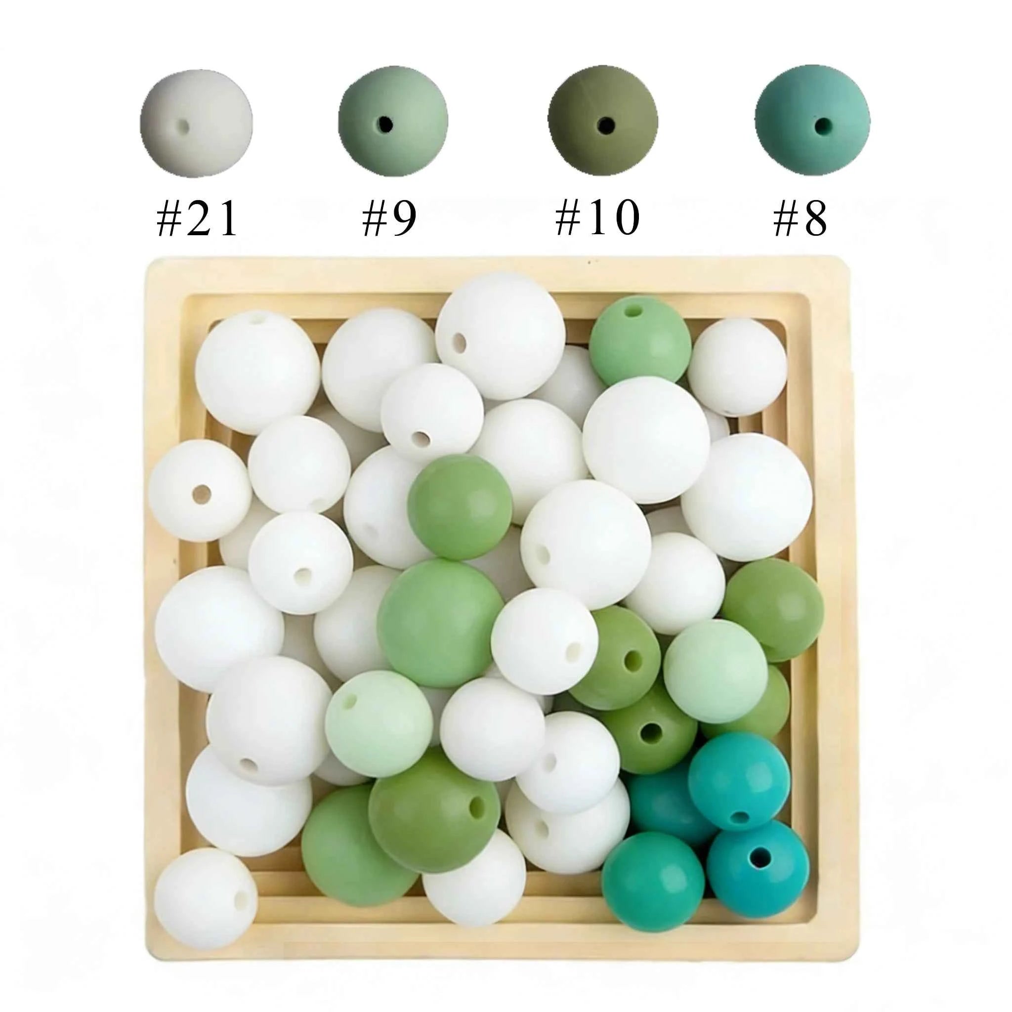 12mm Siilcone Round Beads 100/50/20Pcs For Jewelry Making To Make Bracelets DIY Keychain Necklace Jewelry Accessories BPA Free