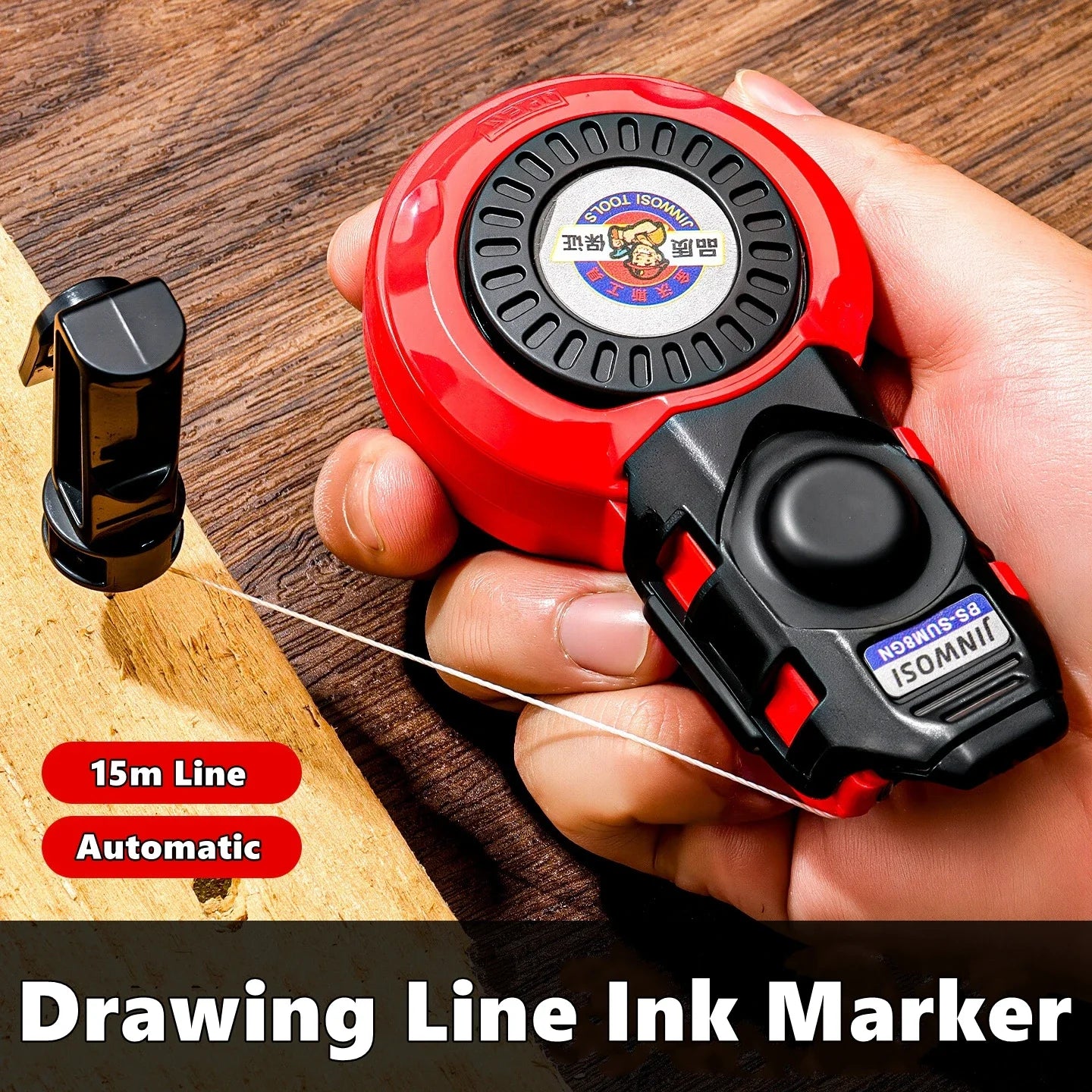 Construction Measuring Tools Plastic Automatic Carpenter Manual Ink Marker Duct Woodworking Chalk Line Carpenter Ink Markers