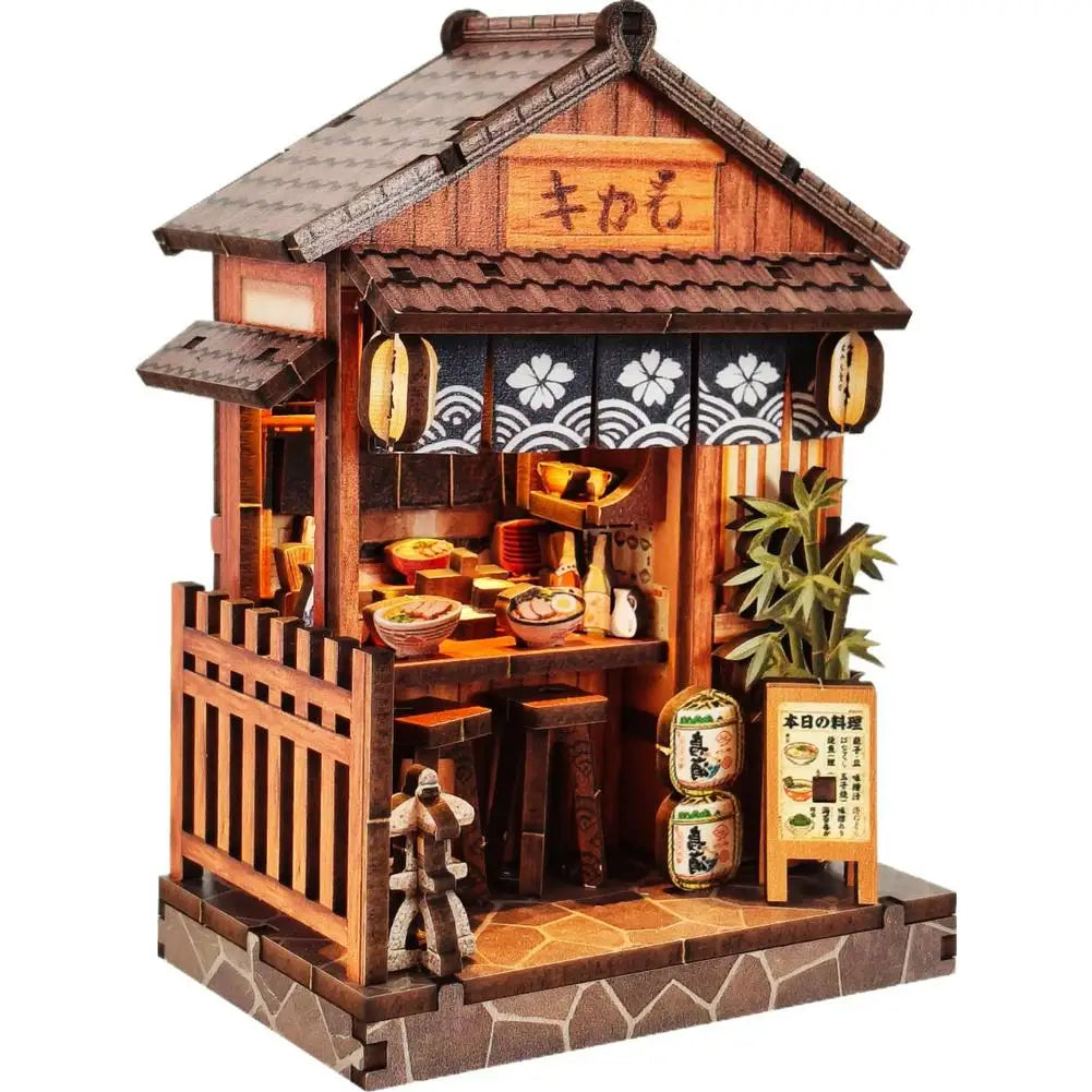 DIY Book Home Wooden Building Gift Creative Bookstore Desktop Decoration 3D Hand-assembled Building Model Highquality Furnishing