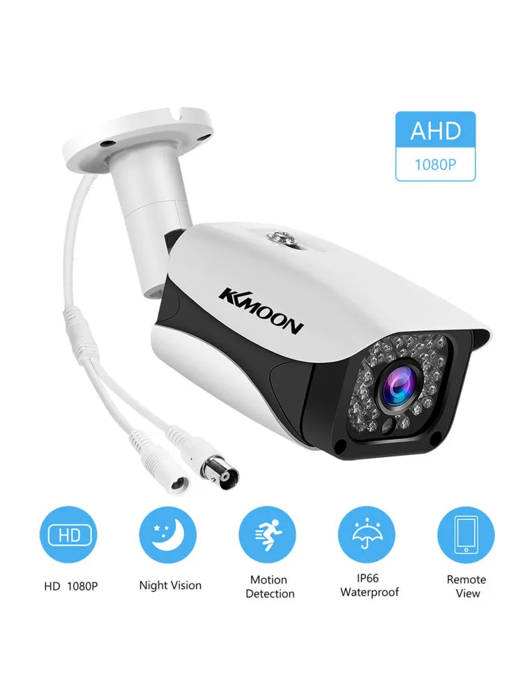 2MP 1080P Full High Definition Camera Outdoor/Indoor Infrared Night Vision Weatherproof Surveillance CCTV w/ Camera NTSC System